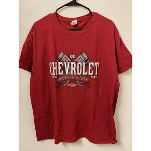 Chevrolet mens XL t shirt 1911 service parts american classic print​​​​